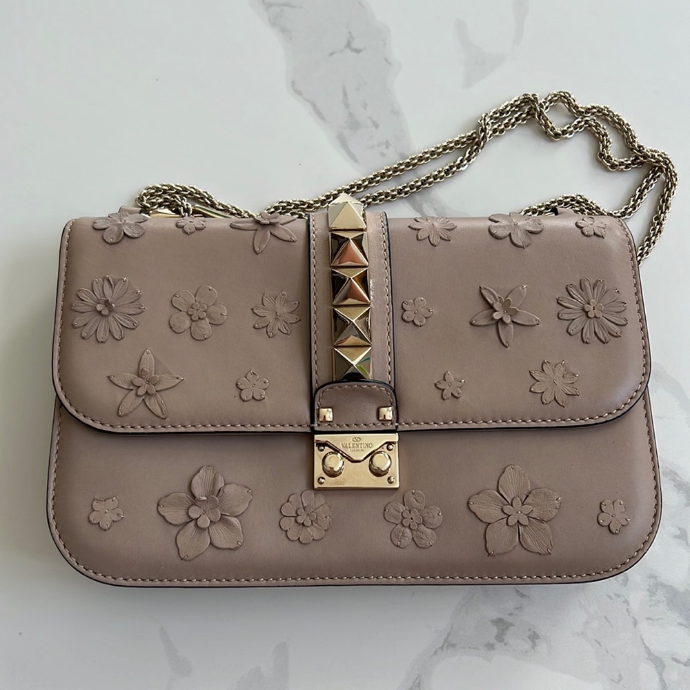 Valentino Garavani Lamb Leather Chain Bag